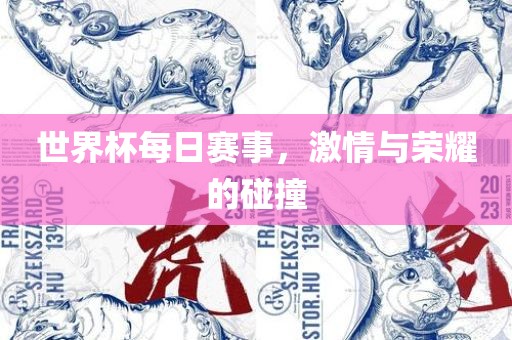 世界杯每日赛事，激情与荣耀的碰撞