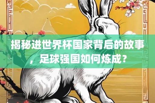 揭秘进世界杯国家背后的故事，足球强国如何炼成？漯河市盈旭机械设备有限公司