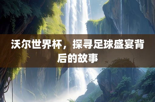 沃尔世界杯，探寻足球盛宴背后的故事漯河市盈旭机械设备有限公司