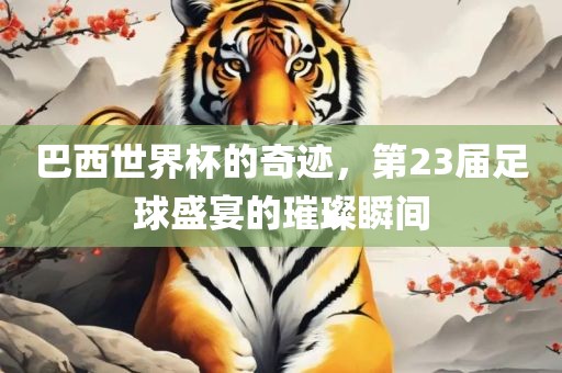 巴西世界杯的奇迹，第23届足球盛宴的璀璨瞬间