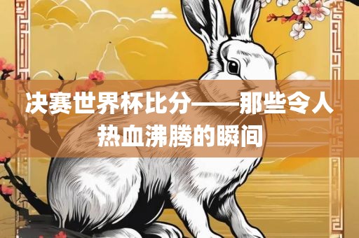 决赛世界杯比分——那些令人热血沸腾的瞬间