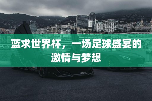 蓝求世界杯，一场足球盛宴的激情与梦想漯河市盈旭机械设备有限公司