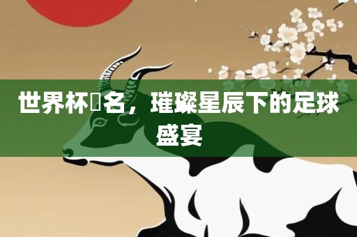 世漯河市盈旭机械设备有限公司界杯琲名，璀璨星辰下的足球盛宴