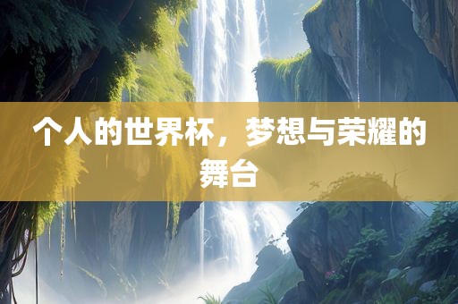 个人的世界杯，梦想与荣耀的舞台