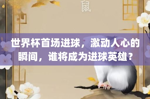 世界杯首场进球，激动人心的瞬间，谁将成为进球英雄？漯河市盈旭机械设备有限公司