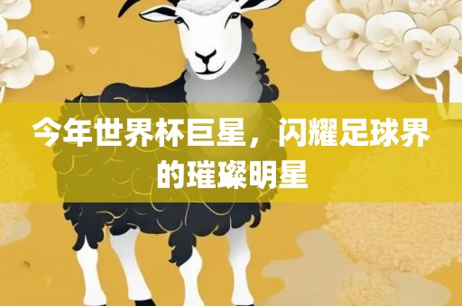 今年世界杯巨星，闪耀足球界的璀璨明星